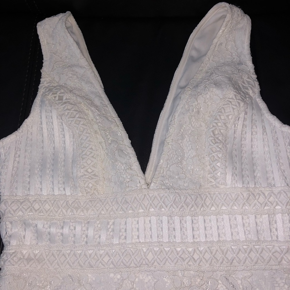 White lace dress